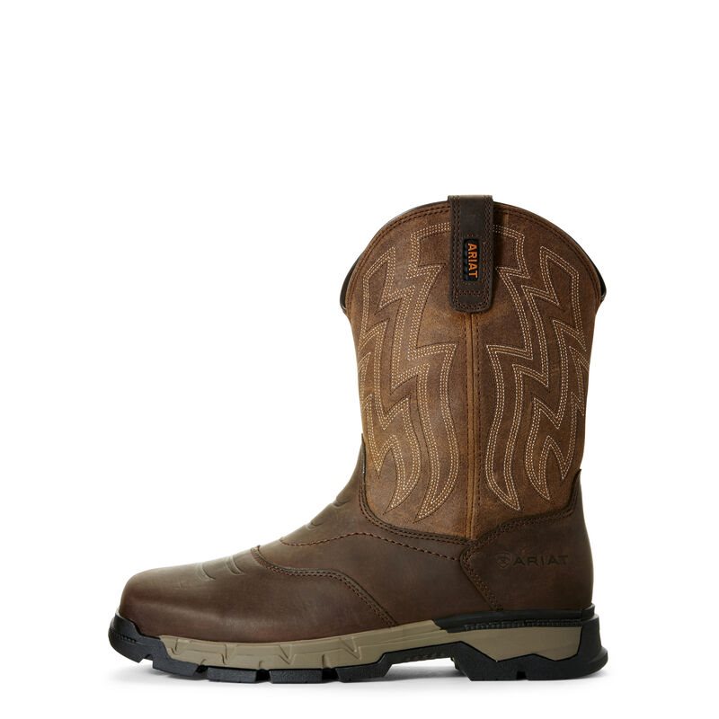 Ariat Rebar Flex Western Kahverengi Iş Ayakkabıları Erkek (41015-547)